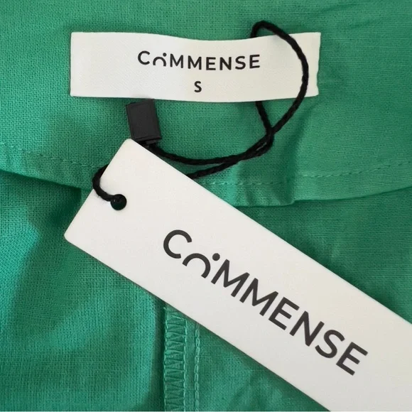 Commense Green Wide Leg Pants with Tie Waist - Picture 9 of 16